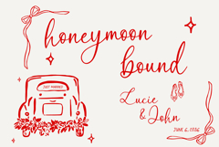 Whimsical Handwritten Style - Bonjour Amour Product Image 3