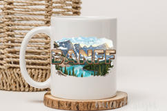 Banff National Park PNG, Vintage Canada Mountain Sublimation Product Image 4