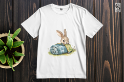 Sleeping Bunny Camping Clipart Sublimation PNG Product Image 2