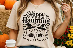 Happy Haunting Svg, Halloween Ghost Svg, Trick Or Treat Svg. Product Image 4