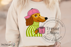 Funny Dachshund Dog PNG Coffee Lover Design Funny Pet Lover Product Image 6