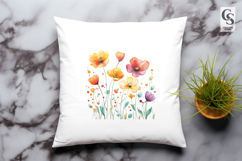 Watercolor Floral Clipart Sublimation PNG Product Image 3