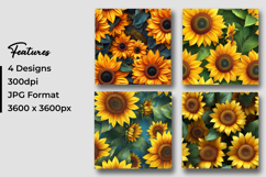 Bright Sunflower Digital Paper Product Image 3