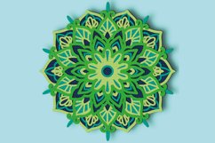 Mandala 3D Multilayer SVG/ 3D mandala/ Mandala paper cut Product Image 3