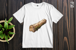 Watercolor Wood Log Clipart Sublimation PNG Product Image 2