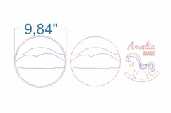 Horse Baby Name Sign SVG Laser cut file for Glowforge Product Image 3