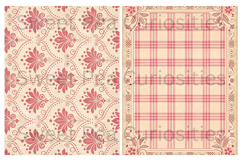 Pink, Mixed Media, Paper, Shabby Chic, Papers, Junk Journal Product Image 3