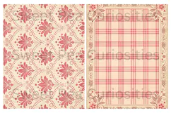 Pink, Mixed Media, Paper, Shabby Chic, Papers, Junk Journal Product Image 3