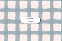 Soft Blue Gingham Seamless Checkered Pattern Product Image 1