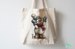 Whimsical Christmas Snowmans Clipart Product Image 3