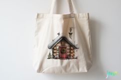Whimsical Christmas Cabin Clipart Product Image 2