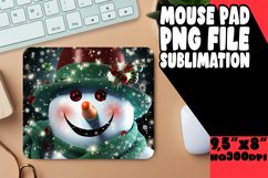Festive Snowman Pattern for Sublimation Mouse Mats Product Image 1