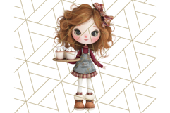 Cozy Christmas Clipart, Santa and Friends PNG Graphics Product Image 3