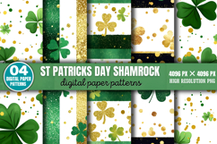 St Patricks Day Shamrock Digital Bundle PNG Product Image 3