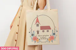 As for me and my house PNG, Retro Church Sublimation PNG Product Image 3
