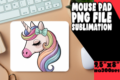 COZY MOUSE MAT INSPIRATIONAL SUBLIMATION, Unicorn Product Image 1