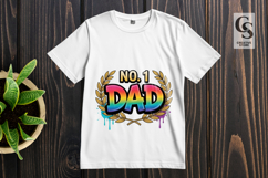 Rainbow Dad Sublimation Clipart PNG Design Product Image 3