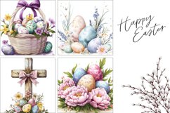 Floral Easter Pillowcase Template, Easter Basket Pillow Product Image 3