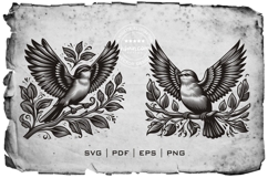 Bird Silhouette Vector Collection Product Image 3