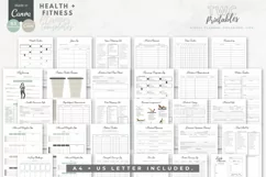 Health & Fitness Planner Canva Templates | 63 Pg | SAGE Product Image 3