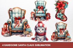 Hand Drawn Christmas Clipart Sublimation Product Image 1