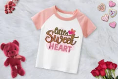 Little Sweetheart PNG For Valentines Day Sublimation Product Image 3