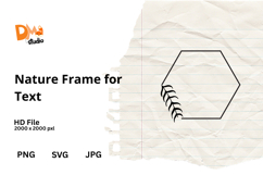 Nature Frame for Text Product Image 1