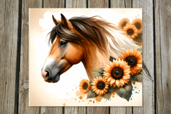 Horses | 4 skinny tumbler Sublimation designs PL Product Image 3