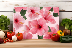 Hibiscus Flower Cutting Board | Cutting Board Sublimation Product Image 3