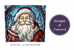 Santa Claus Tumbler Wrap, Christmas Sublimation Design Product Image 3