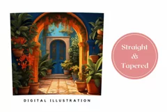 Tropical Plants Tumbler Wrap Design, Summer Tumbler Template Product Image 3