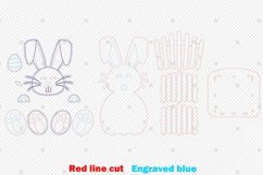 Bunny Easter Basket Laser Cut,Easter Basket Svg Product Image 2