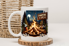 Campfire Life PNG, Night Camping &amp; S'mores Sublimation Product Image 3