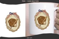 Vintage frame baseball png design for T-shirts Product Image 3