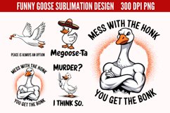 Funny Goose Sublimation PNG Product Image 1