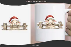 Christmas peeking character png design for T-shirts Product Image 3