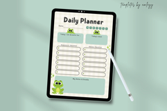 Cute Kids Daily Planner Template Editable Canva Printable Product Image 4