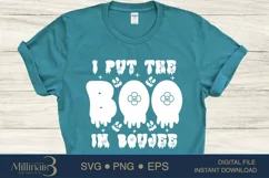 Halloween Boo SVG PNG Sublimation |I Put The Boo In Boujee Product Image 3