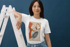 Modern Butterfly &amp; Leaf Abstract Embroidery Design Product Image 3