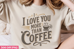 I love you more than PNG, Retro Funny Coffee sublimati Product Image 3
