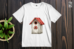 Rustic Birdhouse Clipart PNG Product Image 3