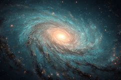Bright Spiral Galaxy Space Background Design Product Image 1
