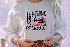 Teaching is a work of heart SVG Product Image 3