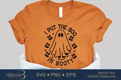 I Put The Boo In Booty SVG PNG Sublimatin |I Put The Boo In Product Image 3