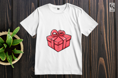 Red Gift Box with Bow Clipart Sublimation PNG Product Image 2