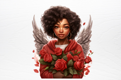 Christmas Angel Sublimation Clipart PNG Product Image 3