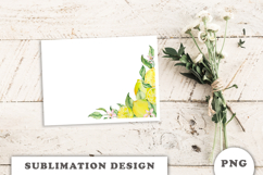 Watercolor Lemons Border png Product Image 3