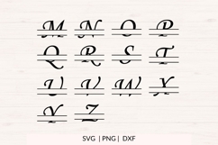 Split Monogram SVG Bundle A-Z Product Image 3