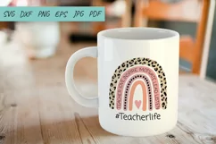 Teacher svg, School, Teacher Rainbow svg, Teacher life svg Product Image 2