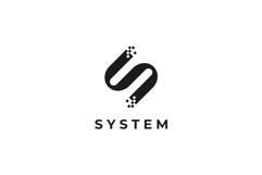 System Letter S logo design vector template Product Image 3